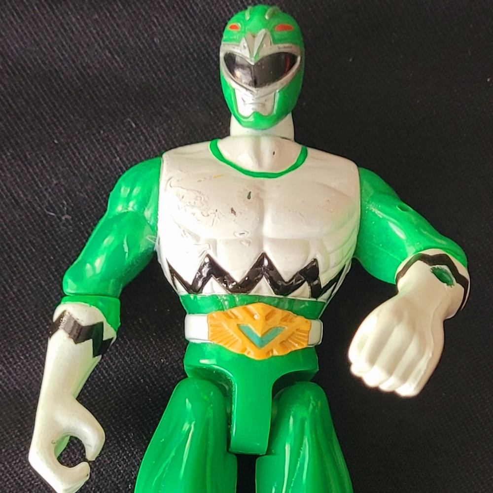Green MMPR Action Figure, POWER RANGERS BANDAI 𝗠𝗠𝗣𝗥